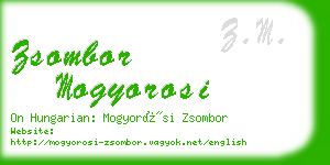 zsombor mogyorosi business card